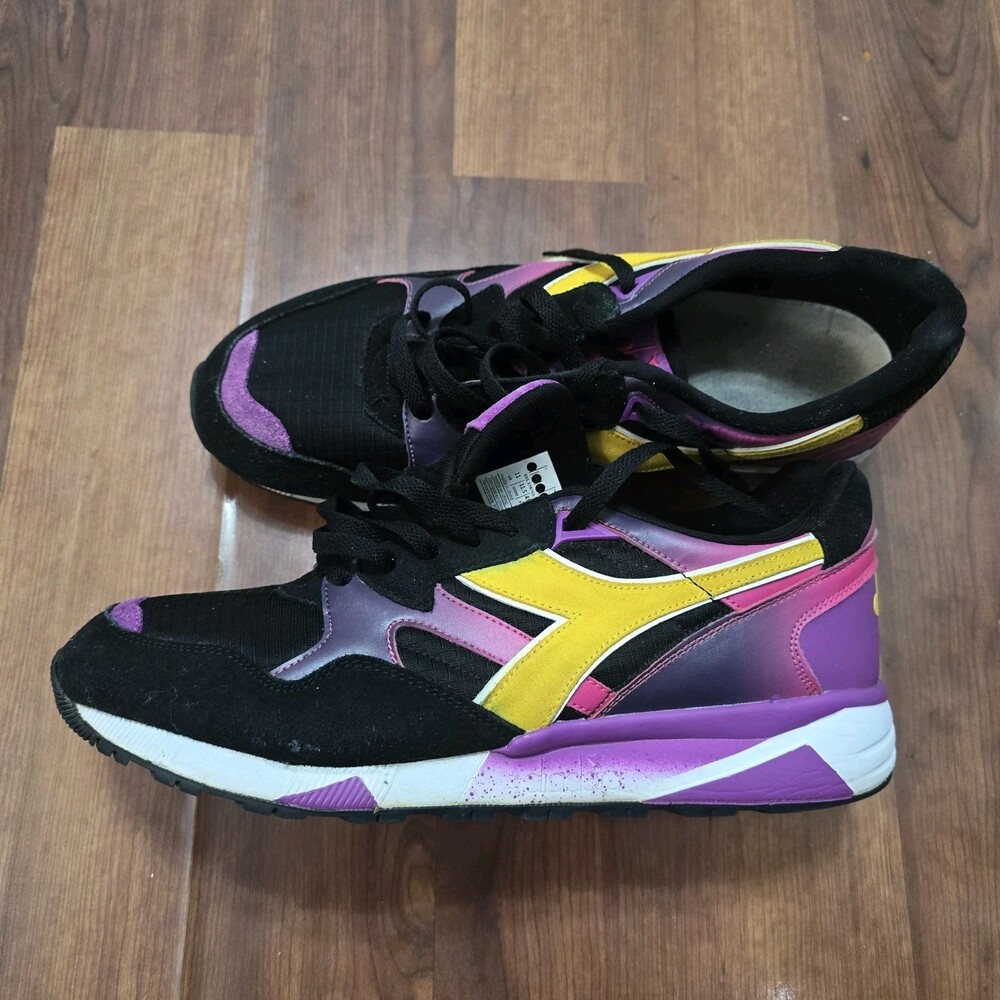 Diadora N9002 "Trap House" Vibrant Purple Magenta Yellow Sneakers Streetwear Y2K